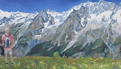 Olieverf – Mont Blanc